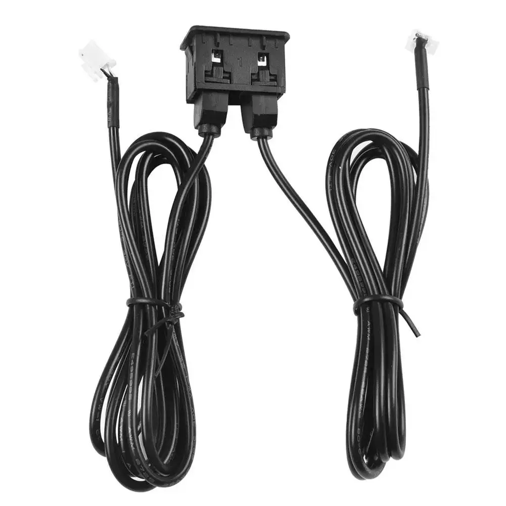 Фото Автомобильная приборная панель, двухпортовый USB-кабель для модификации, 120 см, автомобильная приборная панель, два USB-порта, панель, автомобильный лодка, GPS, 4IN, 6-контактный кабель-адаптер №3