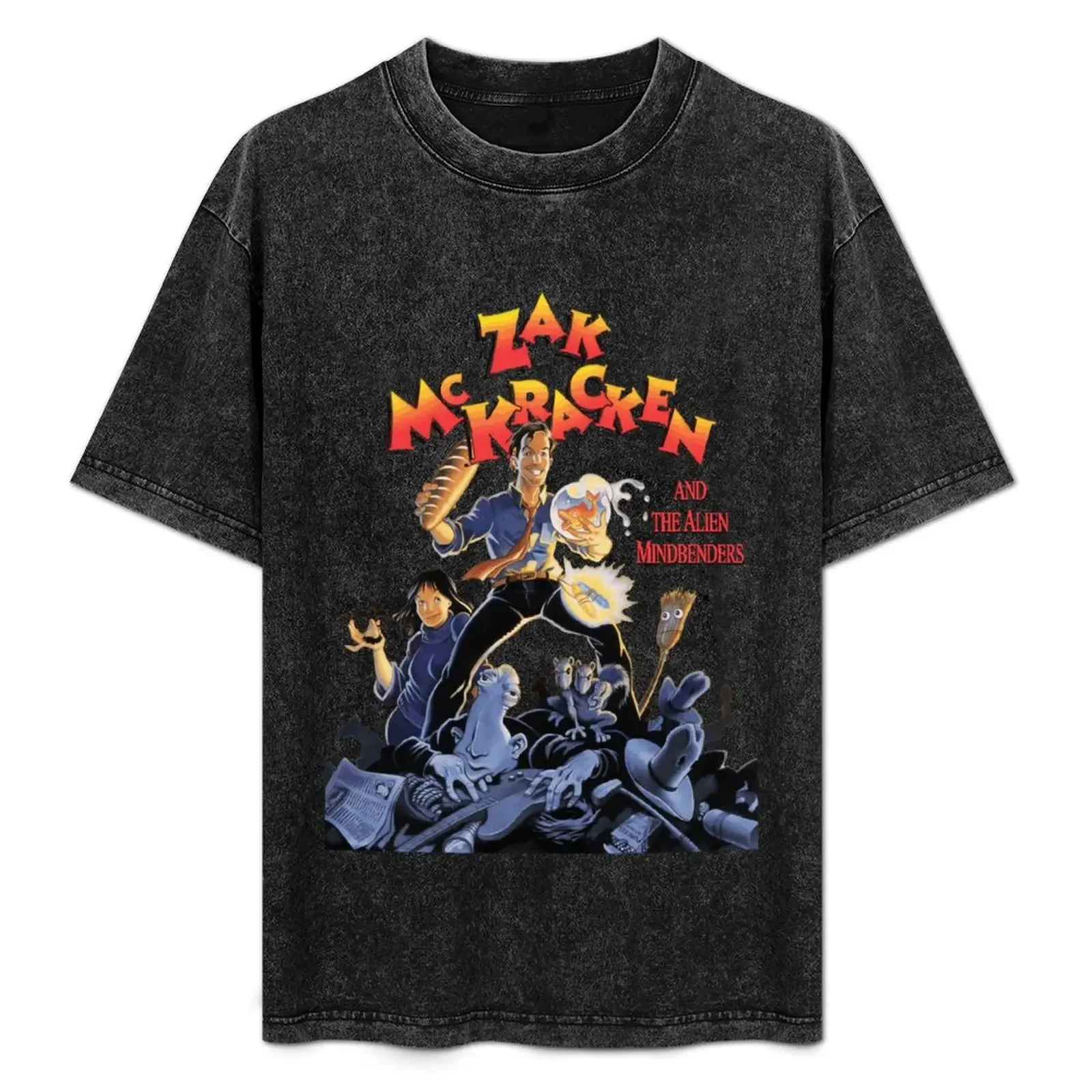 Футболка мужская с принтом Зак макракетен и инопланетянин