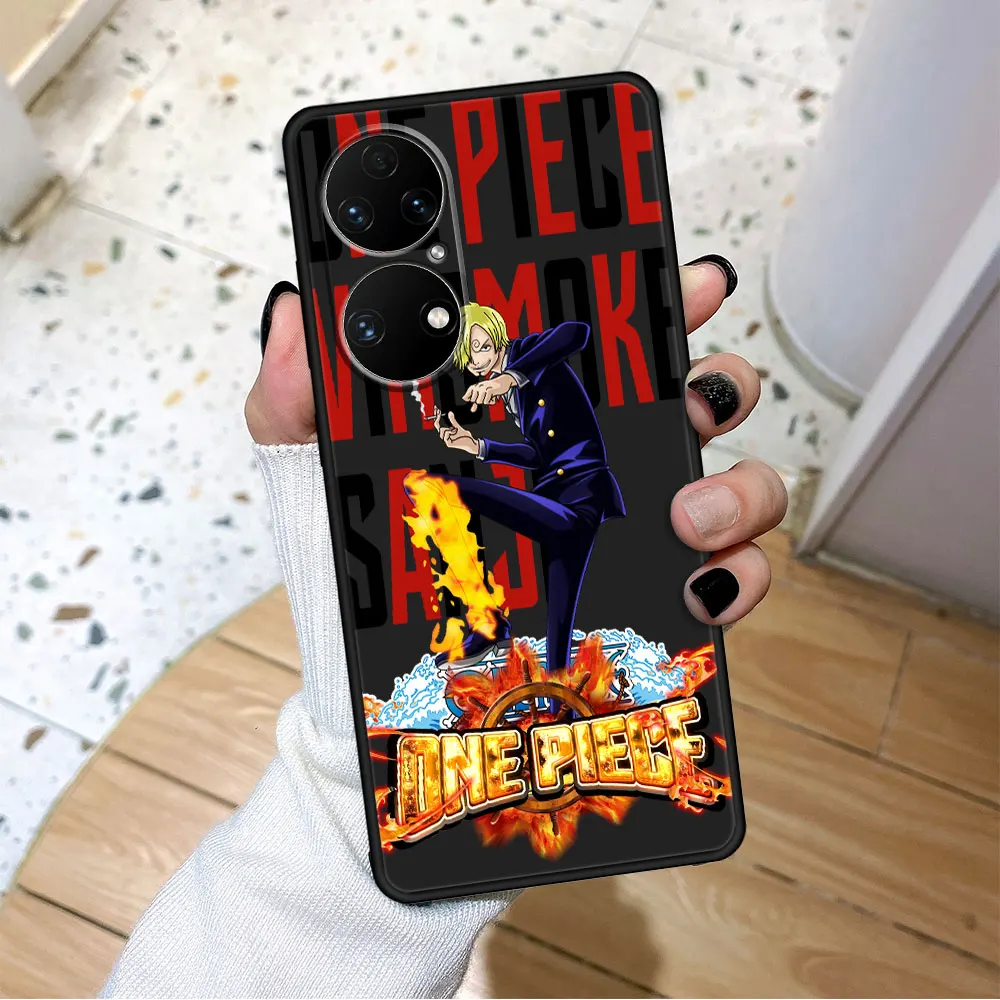 Soft Case for Huawei Nova 5T P20 Pro P40 Lite P50 P30 9 SE 8i 7i P50E Fashion Capinha One Piece Monkey D Luffy Ace Anime Cell images - 6