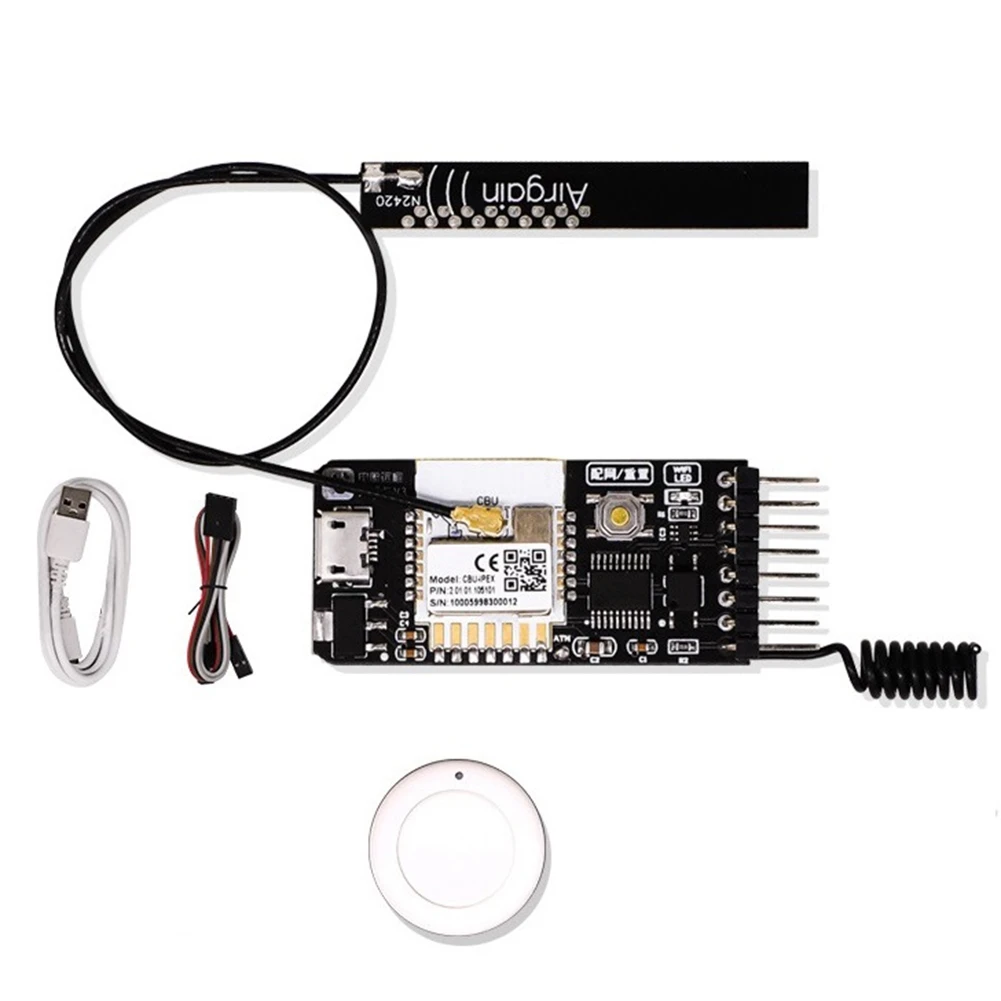 

Переключатель переключения питания компьютера Tuya, карта PCIE, Wi-Fi + антенна + наклейка для настольного компьютера, управление через приложение для Google Home,Echo