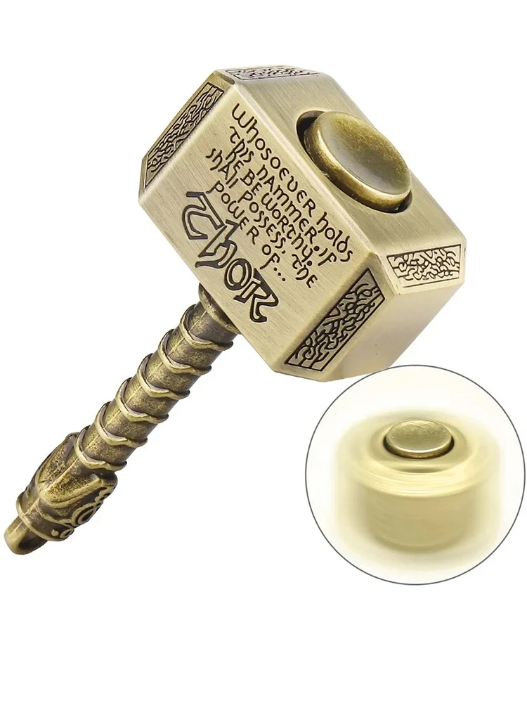 Lavero de Metal The Mighty Mjolnir martillo batalla фиджет-Спиннер yema del dedo игрушка для aliviar el est