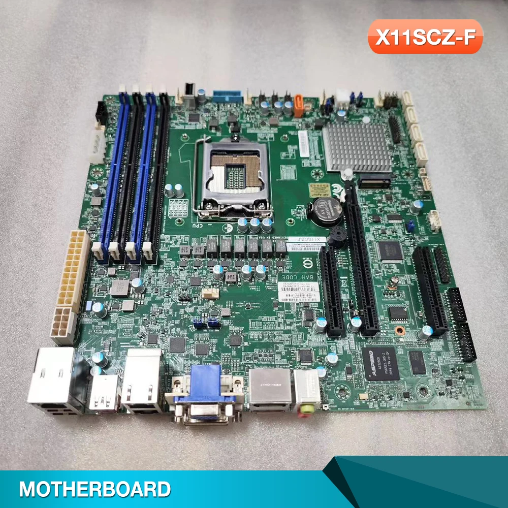 

X11SCZ-F For Supermicro Motherboard LGA-1151 DDR4 PCI-E3.0 8th/9th Gen Core i3/i5/i7/i9 Xeon E-2100/E-2200 Series