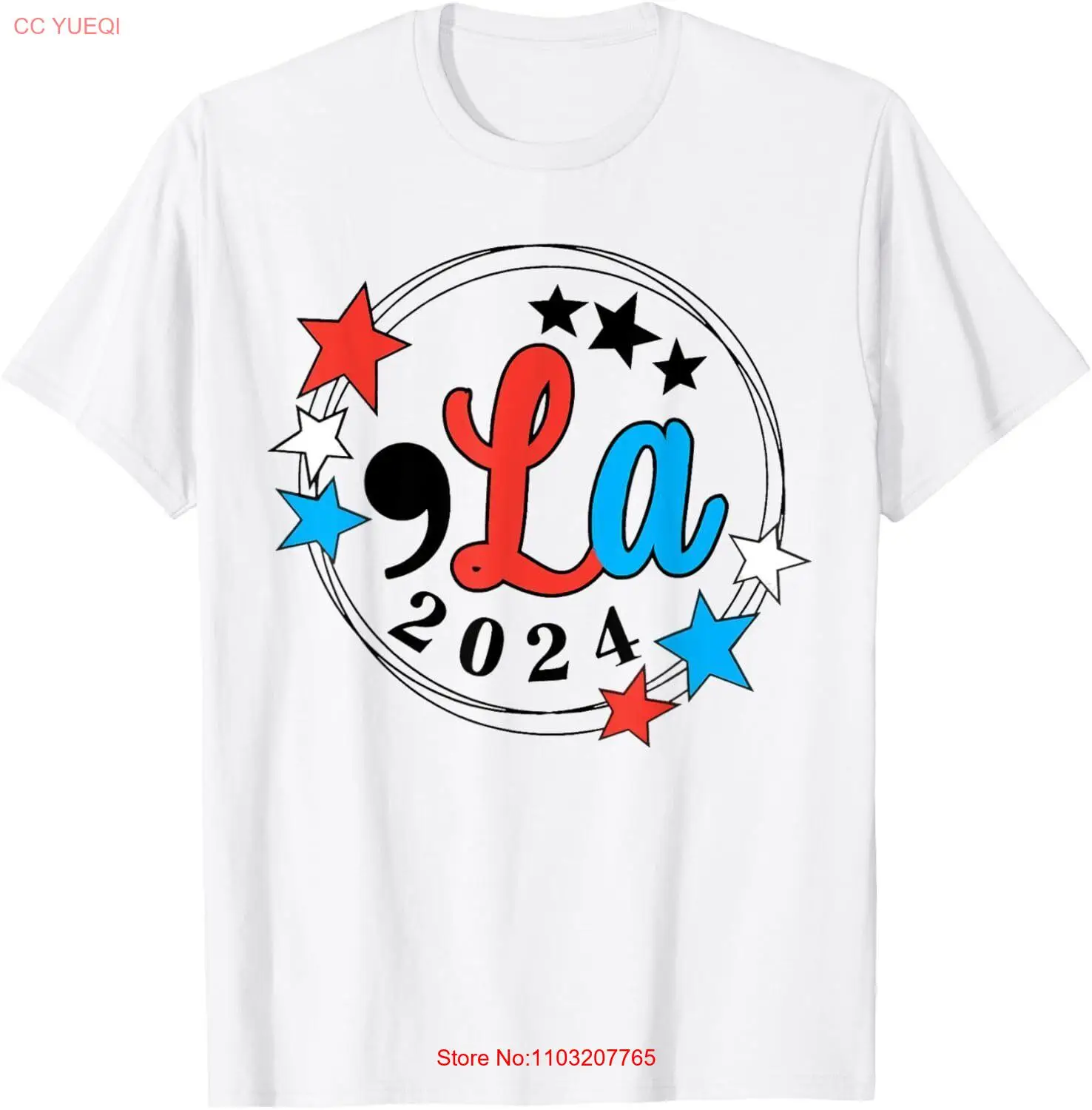 Футболка Comma La Kamala harrдля президента 2024