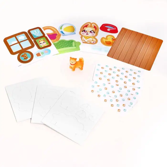 Набор для творчества Делаем домик питомца + игрушка сюрприз: собачка |