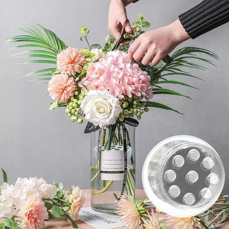 Держатель для стебля Ikebana Прозрачный цветочный стебель подставка художественный