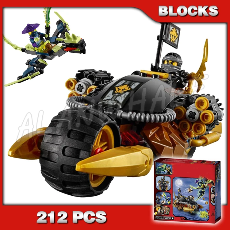 

212 шт. Blaster велосипед Призрак Дракон боевой мотоцикл Cole 10394 строительные комплекты 3D DIY Кирпичи совместимы с моделью