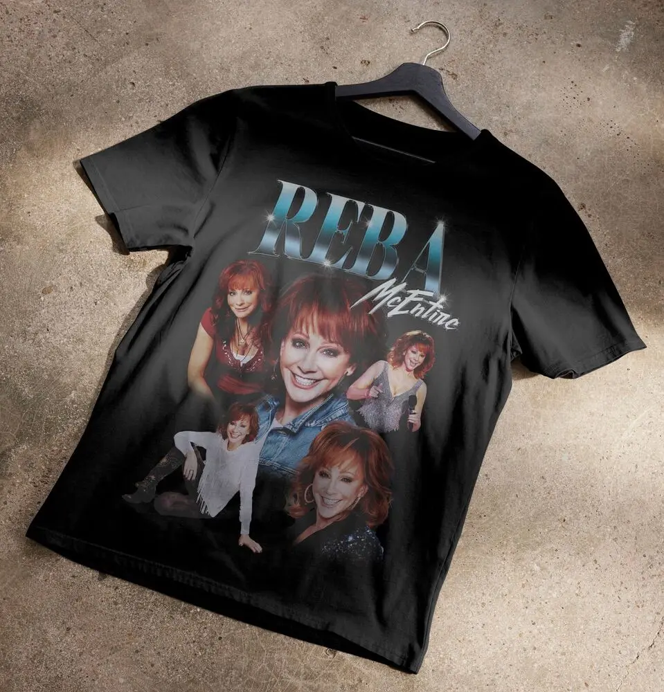 Футболка Reba mcвся в стиле унисекс хлопковая тенниска роскошный брендовый