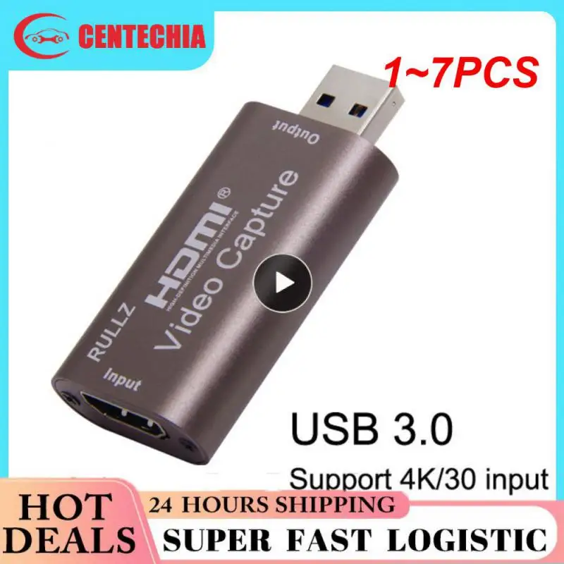 

1-7 шт., плата для захвата видео, совместимая с HDMI, USB 3,0, 1080P