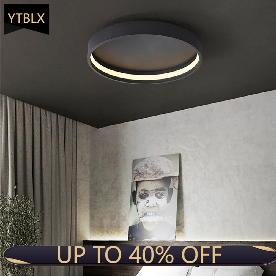 

Bedroom lamp ceiling lamp led Nordic modern minimalist 2021 new room lamp creative round master bedroom lamp