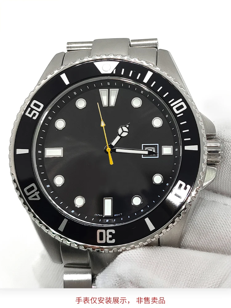 Фото Светящиеся стрелки для часов MDV-106, подходят для Casio Marlin/Duro Miyota 2115, черные/серебристые/золотые, часовая и минутная стрелки. №4