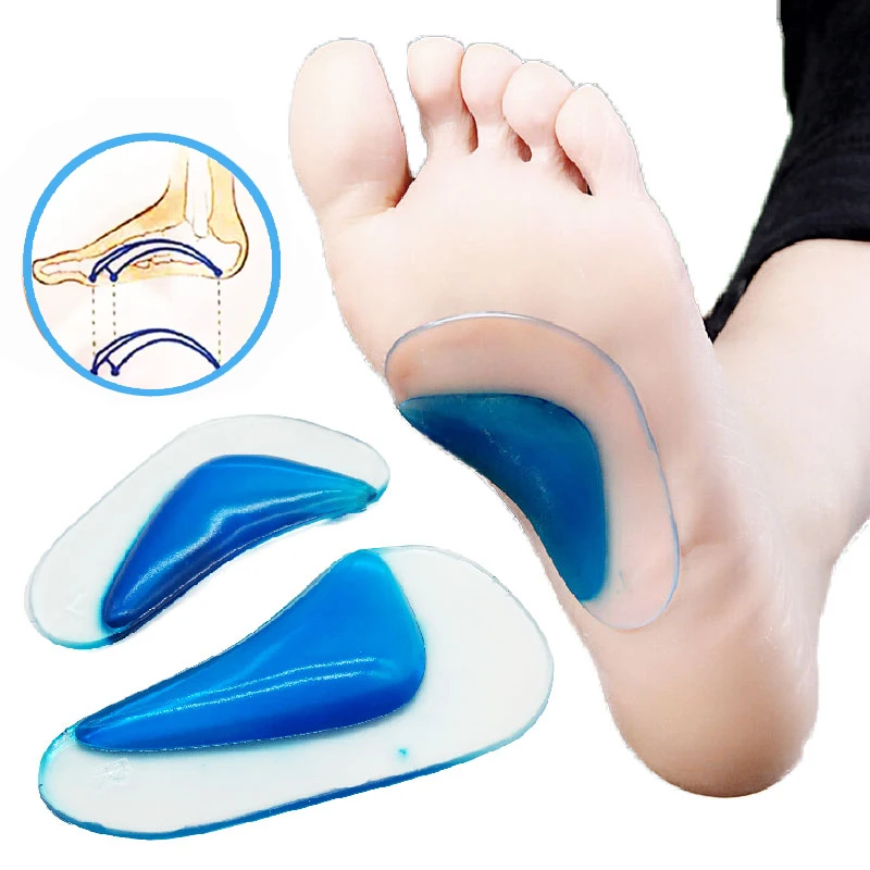 

16Pcs=8Pairs Kids Orthotic Insole Arch Support Silicone Children Flat Foot Flatfoot Corrector Shoe Cushion Insert Gel Orthopedic