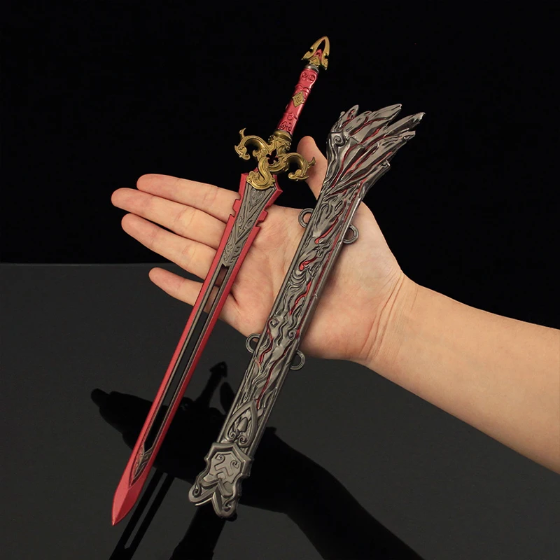 30 см Naraka: Bladepoint оружие красное небо меч игра металлическая модель коллекция