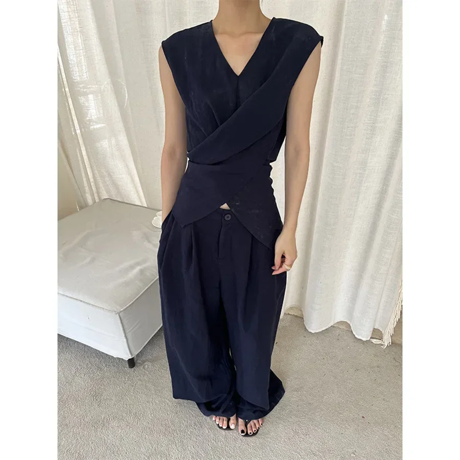 Anan Anna Guangzhou Thirteen Road Women's Fashionable Casual Suit Elegant Commuting Cotton Linen 15609-91858