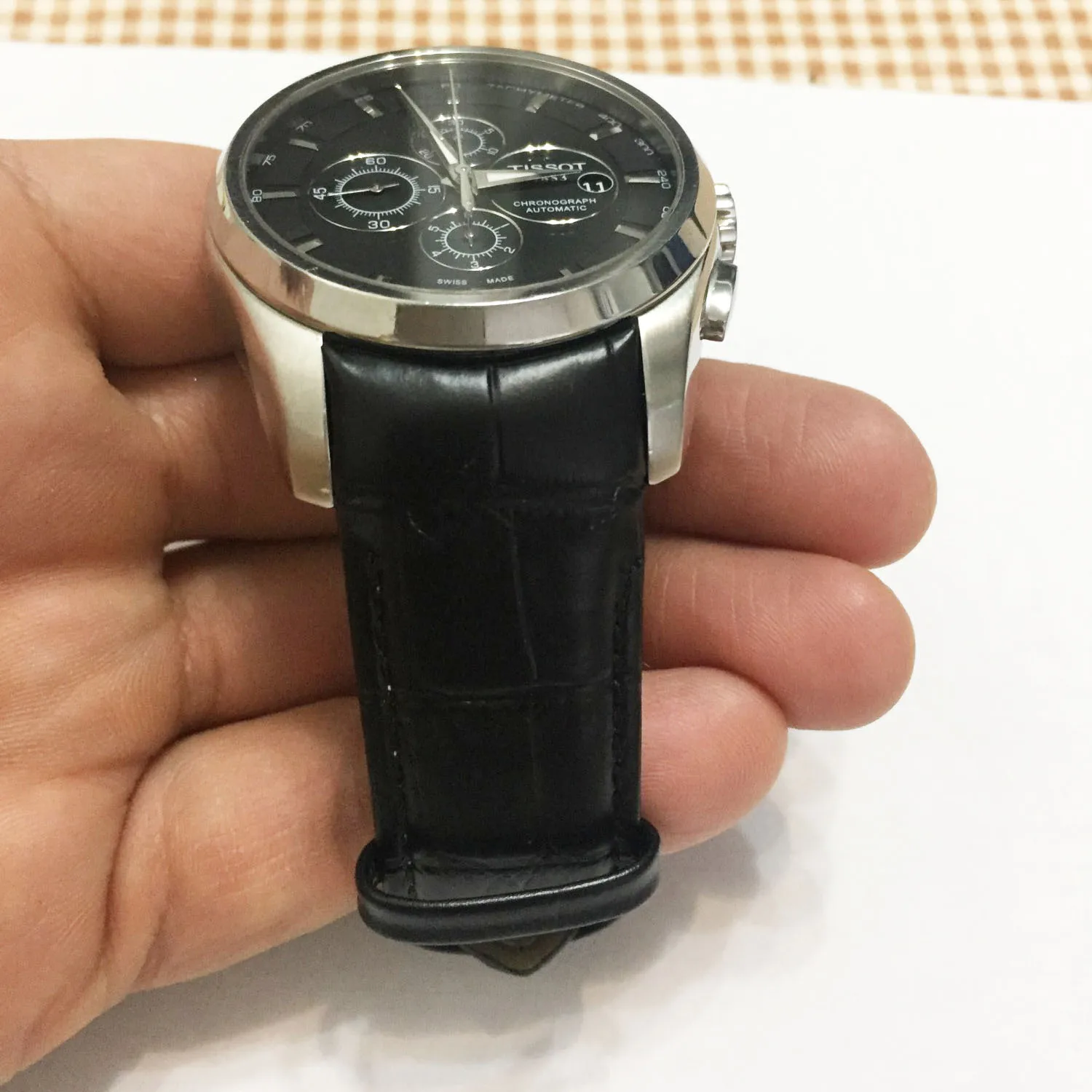 Ремешок для часов Tissot T035 из телячьей кожи 22/23/24 мм |