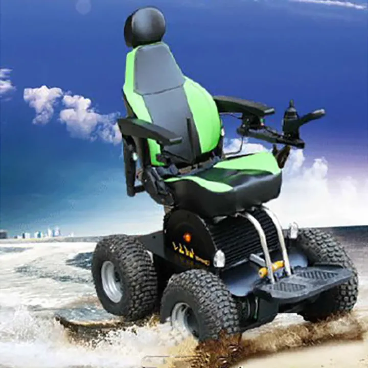 

Wholesale Stair Climbing Various Terrains Power Wheelchair Heavy Duty Electric Foldable Wheelchair For Beach