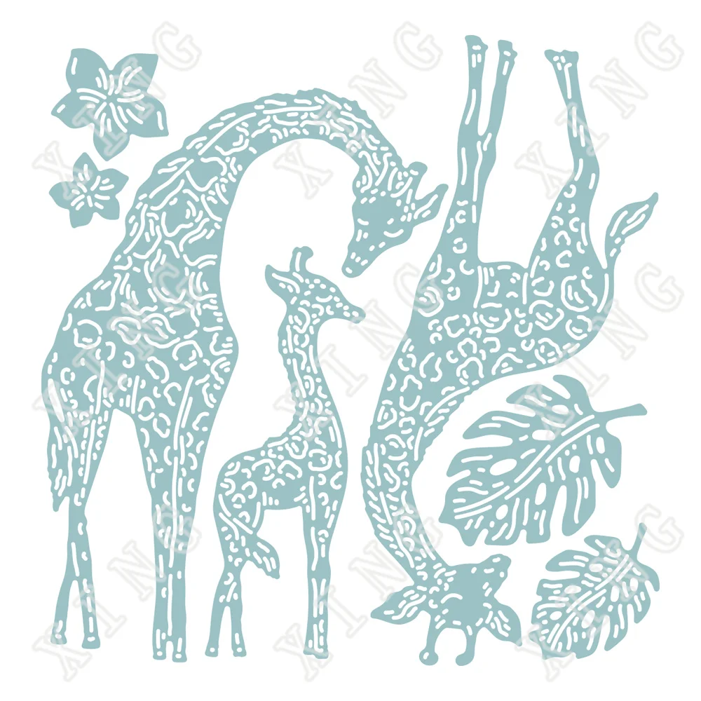 

Giraffes New Arrival Metal Cutting Dies for Diy Scrapbooking Crafts Stencils Maker Photo Album Template Handmade Decoration