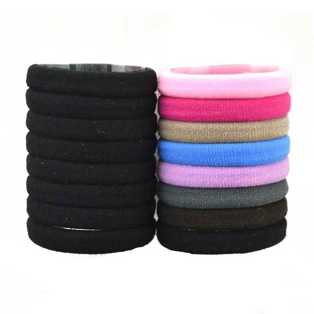 

Set Of Candy-Colored Elastic Hair Ring Head Rope Girl Hair Tie Korean Style Rope Loop Hair Tie Ponytail Holder Retro Popular