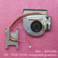 new original for lenovo thinkpad t510 t510i cpu cooling fan heatsink radiator cooler fru%ef%bc%9a60y5489 60y5490 60y4977