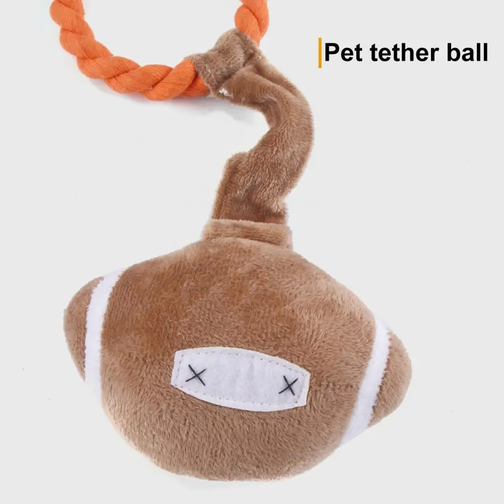 

Pet Rope Toy Dog Chew Toy with Squeaker Durable Rope Toy for Teeth Gum Massage Training Pet Supplies for Bite-resistant Play