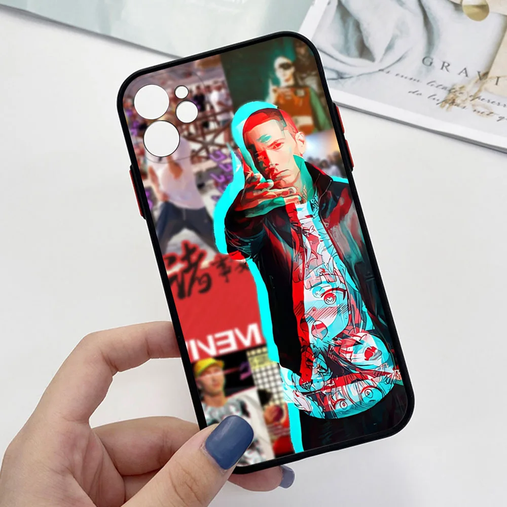 New Trend Eminem RAP GOD Phone Case For iPhone 16 15 14 11 12 13 Pro Max Mini X XR XS 7 8 Plus SE 16Pro Matte Translucent Cover