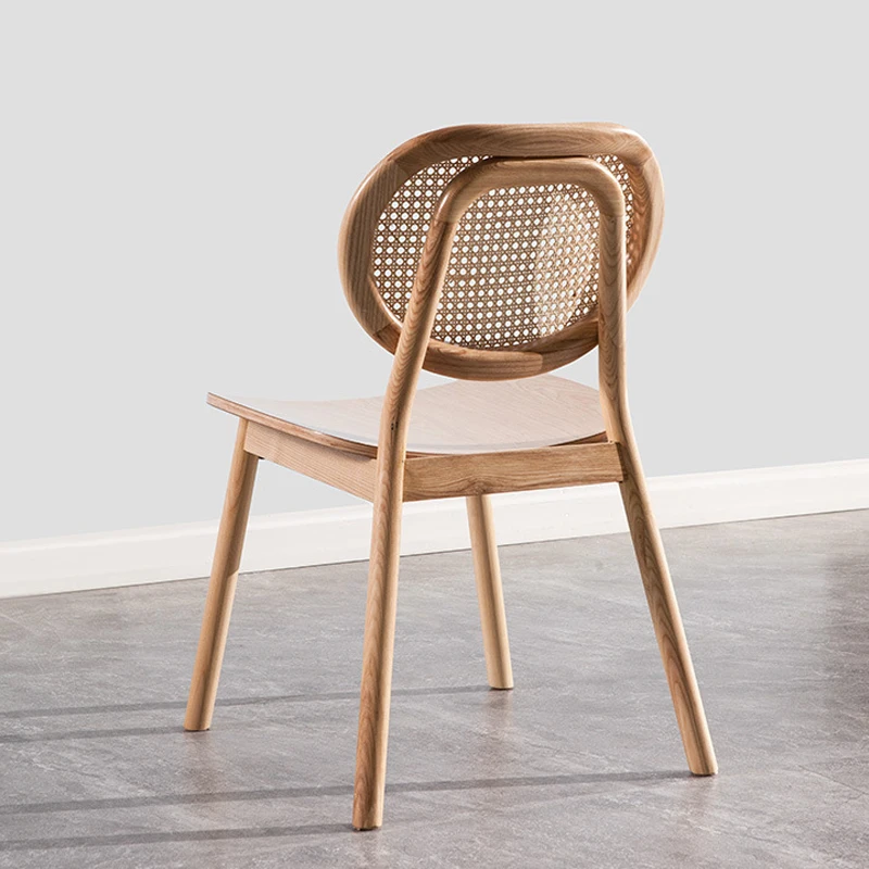 

Кухонные эргономичные минималистичные обеденные стулья из искусственной древесины для спальни, Современные Напольные стулья, мебель из ро...