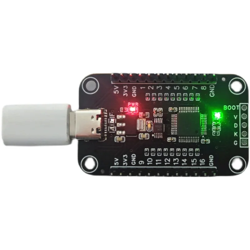 USB к 16 GPIO выходной вход чтение Тип C последовательный порт до 3 V 5V уровень