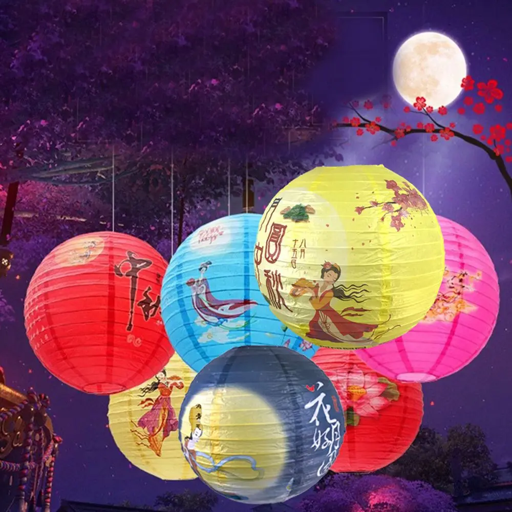 

Antique Flower Luminous Style Lantern DIY Material Package Cartoon Rabbit Chang'e Lantern Mid-Autumn Festival Lantern