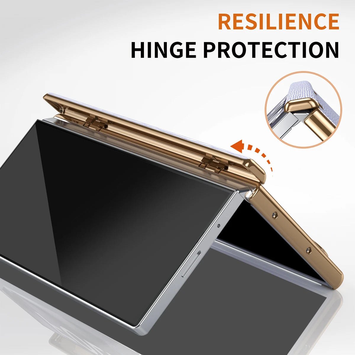 Фото Кожаный чехол для телефона Samsung Galaxy Z Fold 7, 6, 5, 4, 3, 3 Fold7, роскошная защита от шарниров, ремешок на запястье, подставка, чехол с Flim YYC005 №5