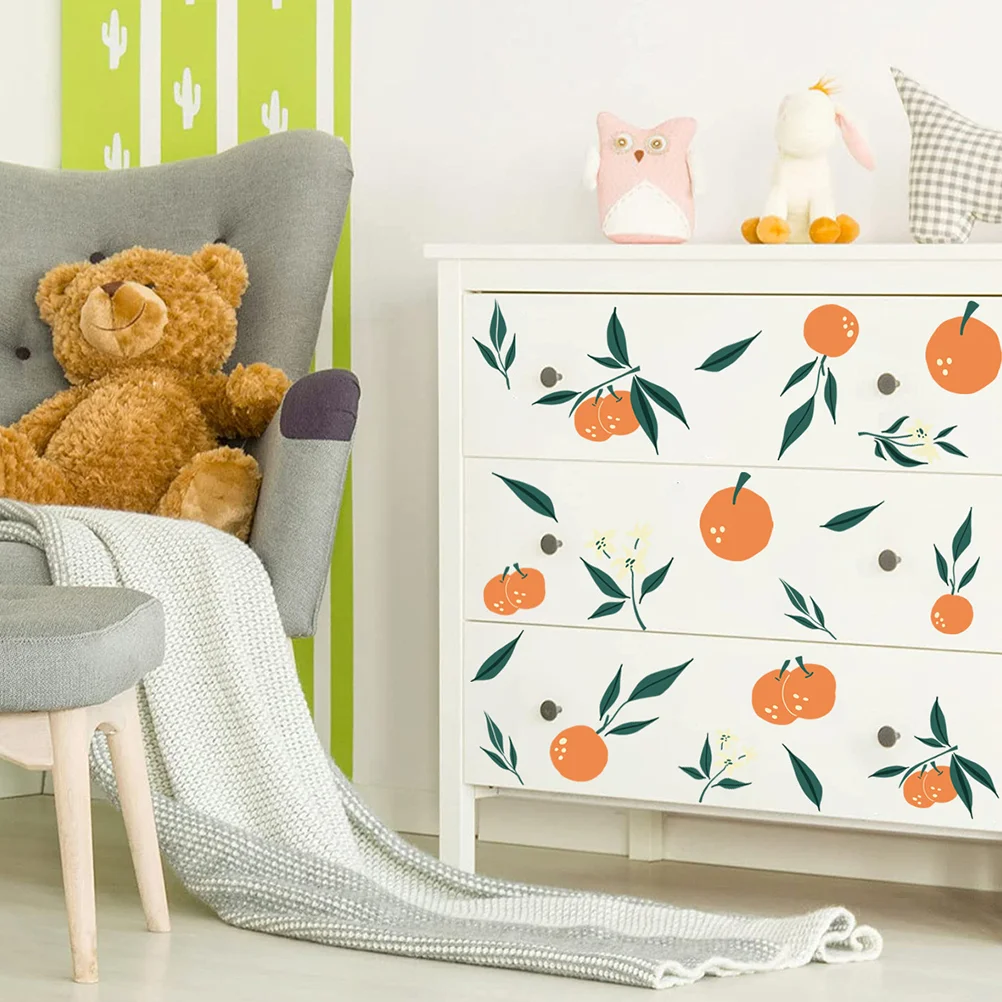 

2 Sheets Decorative Wallpaper Bedroom Decor Fruit Wall Decor Fruit Fruit Wall Decal Diy Wall Decal