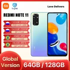 Смартфон Xiaomi Redmi Note 11, 64 ГБ, 128 ГБ, Snapdragon 680 восемь ядер, 6,43 дюйма, AMOLED, 33 Вт, быстрая зарядка, камера 50 МП