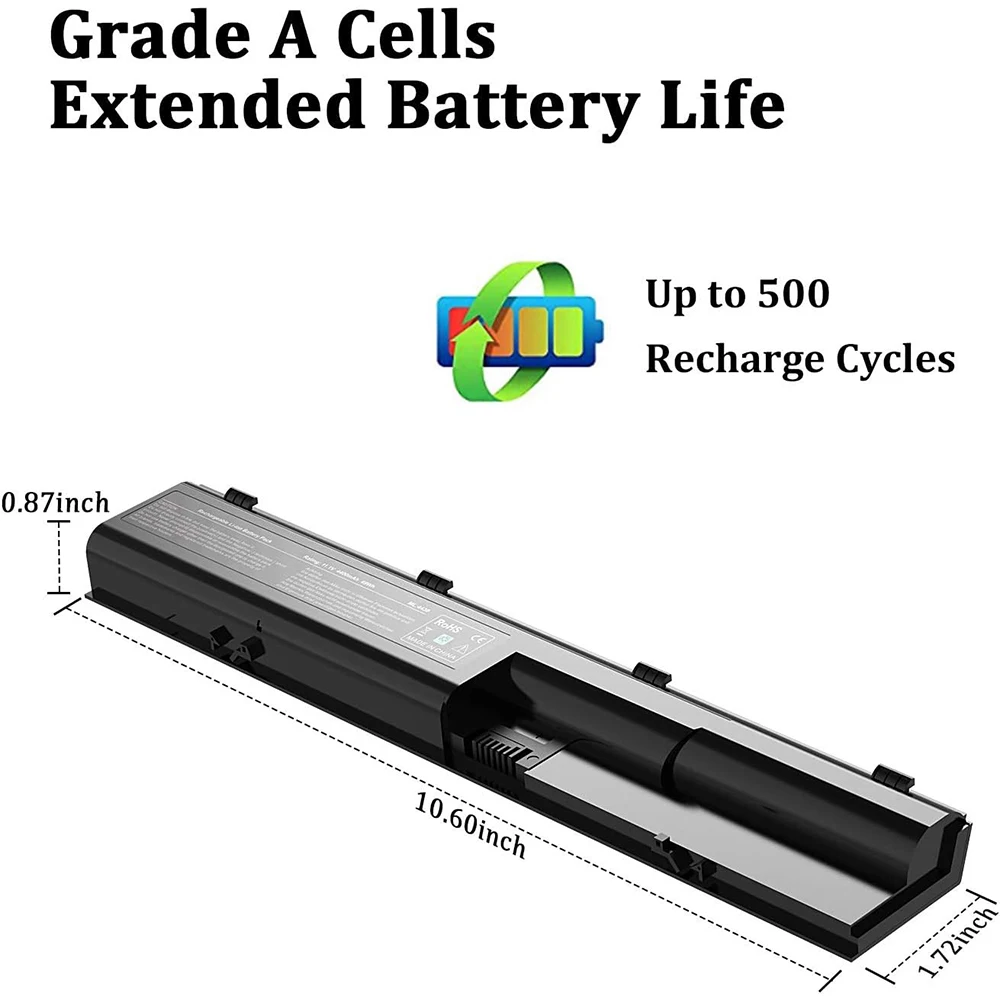 Фото 633805-001 для HP ProBook 4540S 4530S 4440S 4430S 4540 4540S 6460B 633809-001 PR06 PR09 HSTNN-DB2R HSTNN-IB2R HSTNN-LB2R HSTNN-OB2R 633733-1A1 633733-241 №5