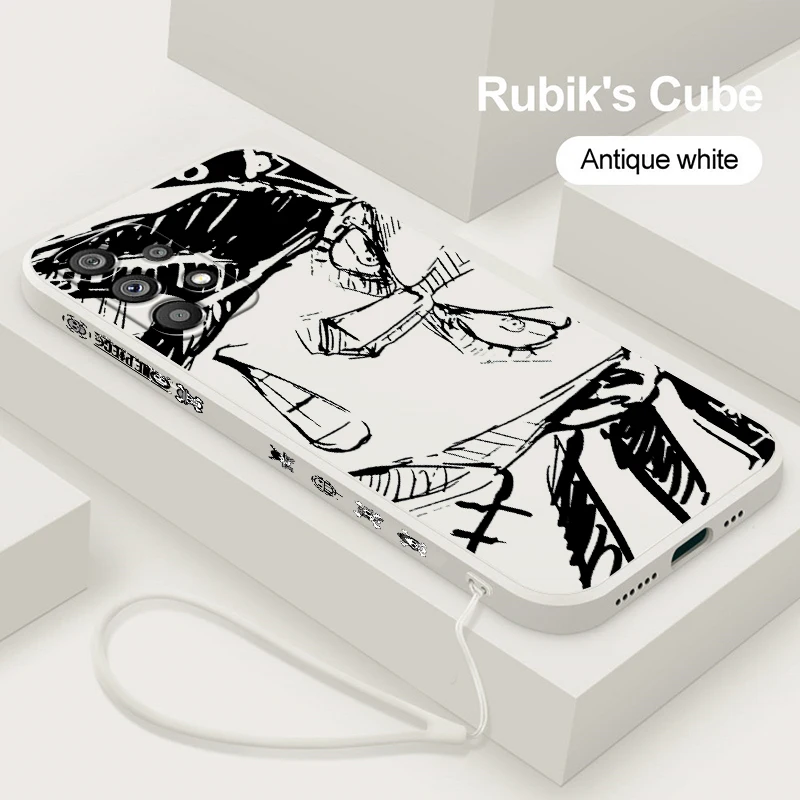 

Anime L-Luffys O-One P-Piece Cool Phone Case For Samsung Note 20 10 Plus Ultra A22 A12 A71 A51 A21S A50 A23 5G Liquid Left Rope