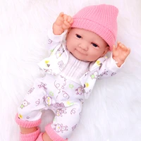 doll collection 15 inch bebe reborn baby dolls soft solid silicone girl with rabbits outfits hats line hosiery for birthday gift