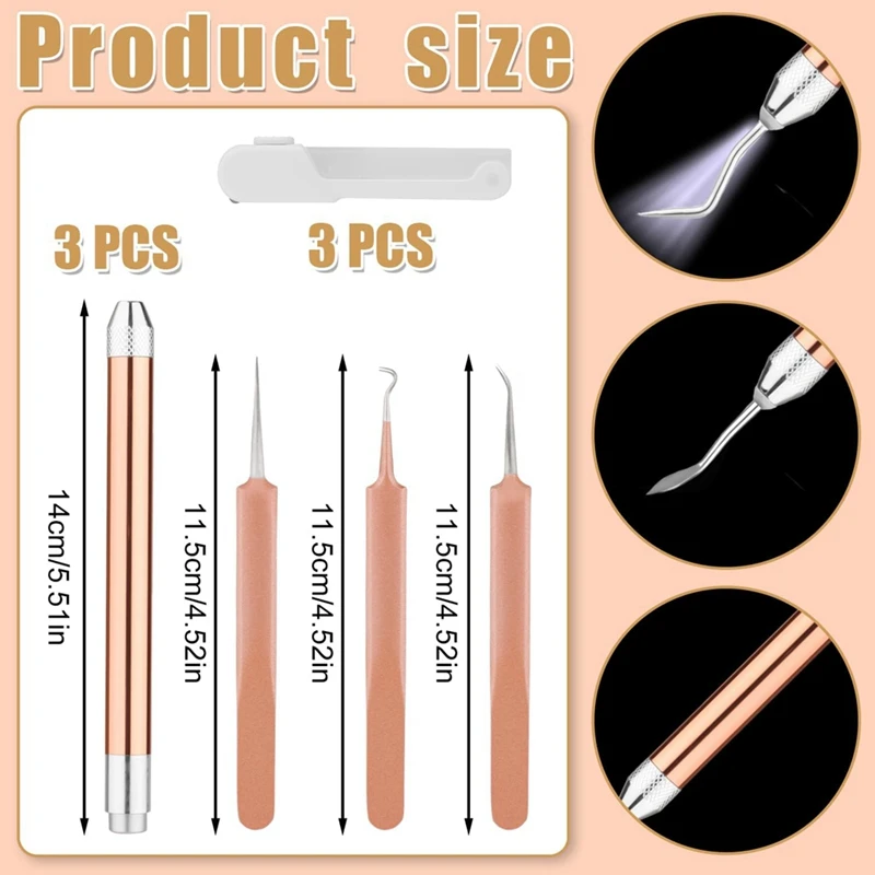 Набор виниловых инструментов для прополки с 3 искусственными ручками пинцетами 5