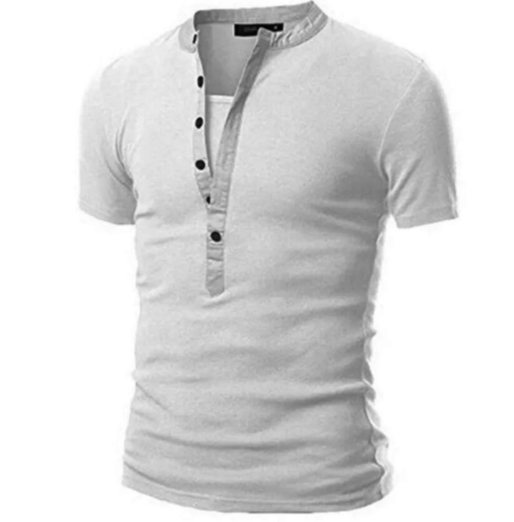 

Hot Sale Spring/Summer New Men's Neckline Splice Korean Fashion Slim Fit Short Sleeve T-shirt Men's T-shirt SD16