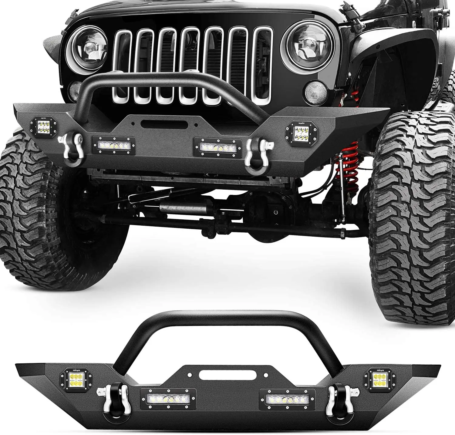 

Hebei Lan tian High Quality And Cheap Front Bumper For Je ep Wrang ler 05+