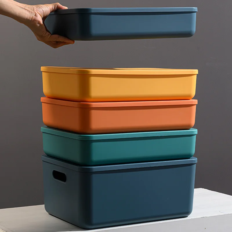 

Storage box household thickened plastic storage storage box clothes packaging file organizer box snack box