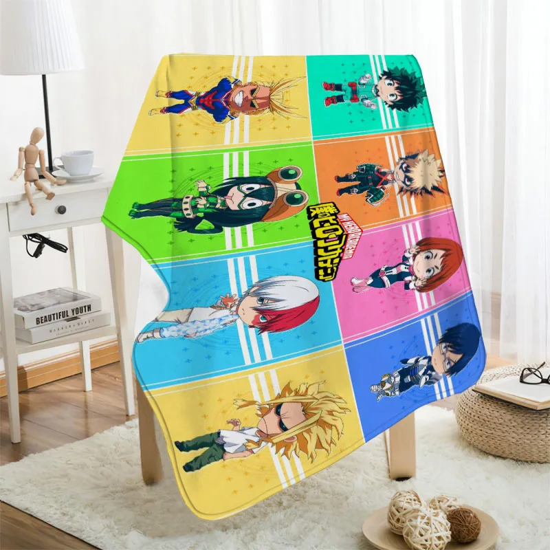 

Фланелевое Одеяло My Hero академия, дизайн вашего собственного одеяла, фланелевое одеяло s для дивана, сделай сам, Прямая поставка