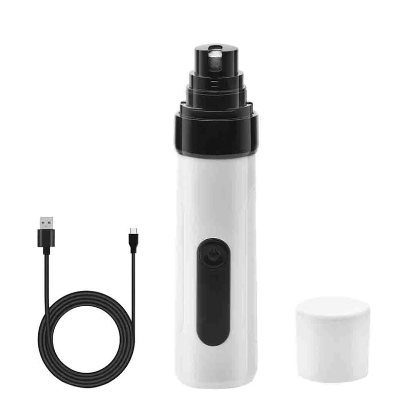 

Измельчитель для ногтей для собак, регулируемый 2-скоростной мощный электрический триммер для ногтей домашних животных светодиодный свети...