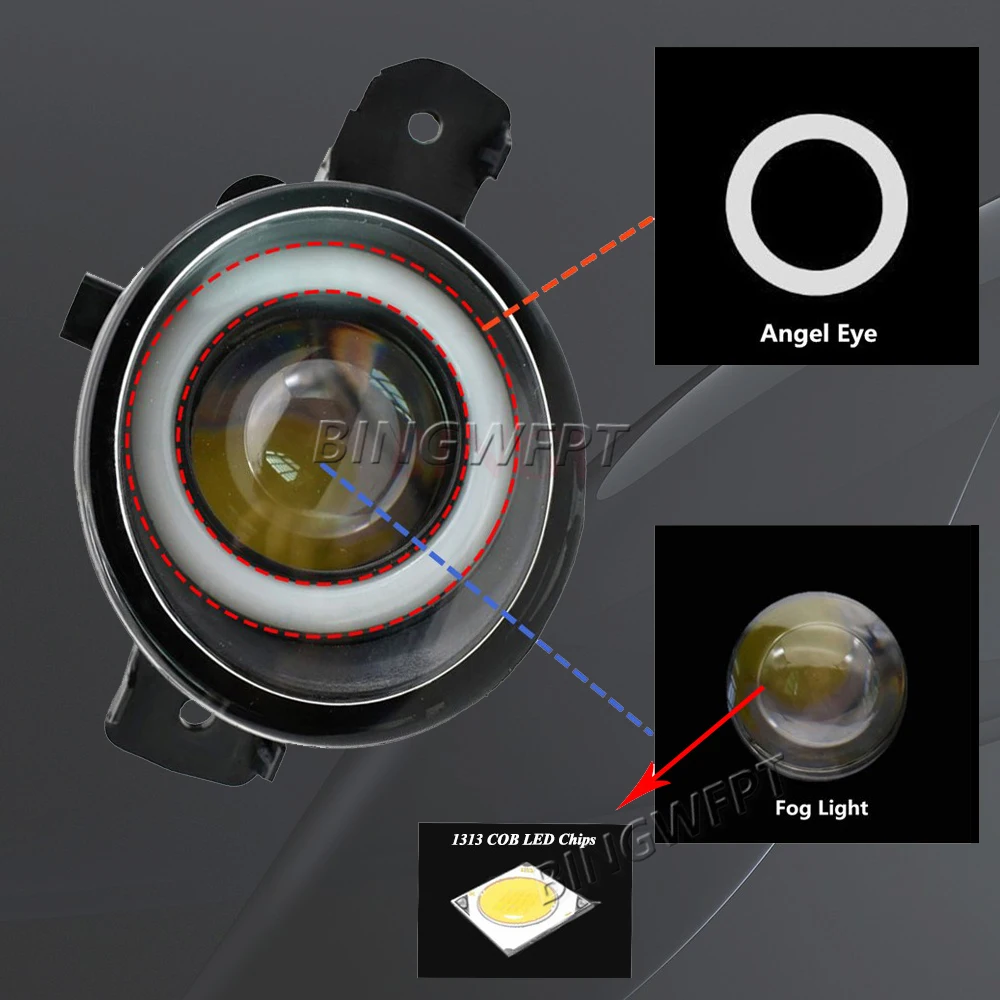 Левая + правая противотуманная фара для Nissan Qashqai 2 J10 2007-2013