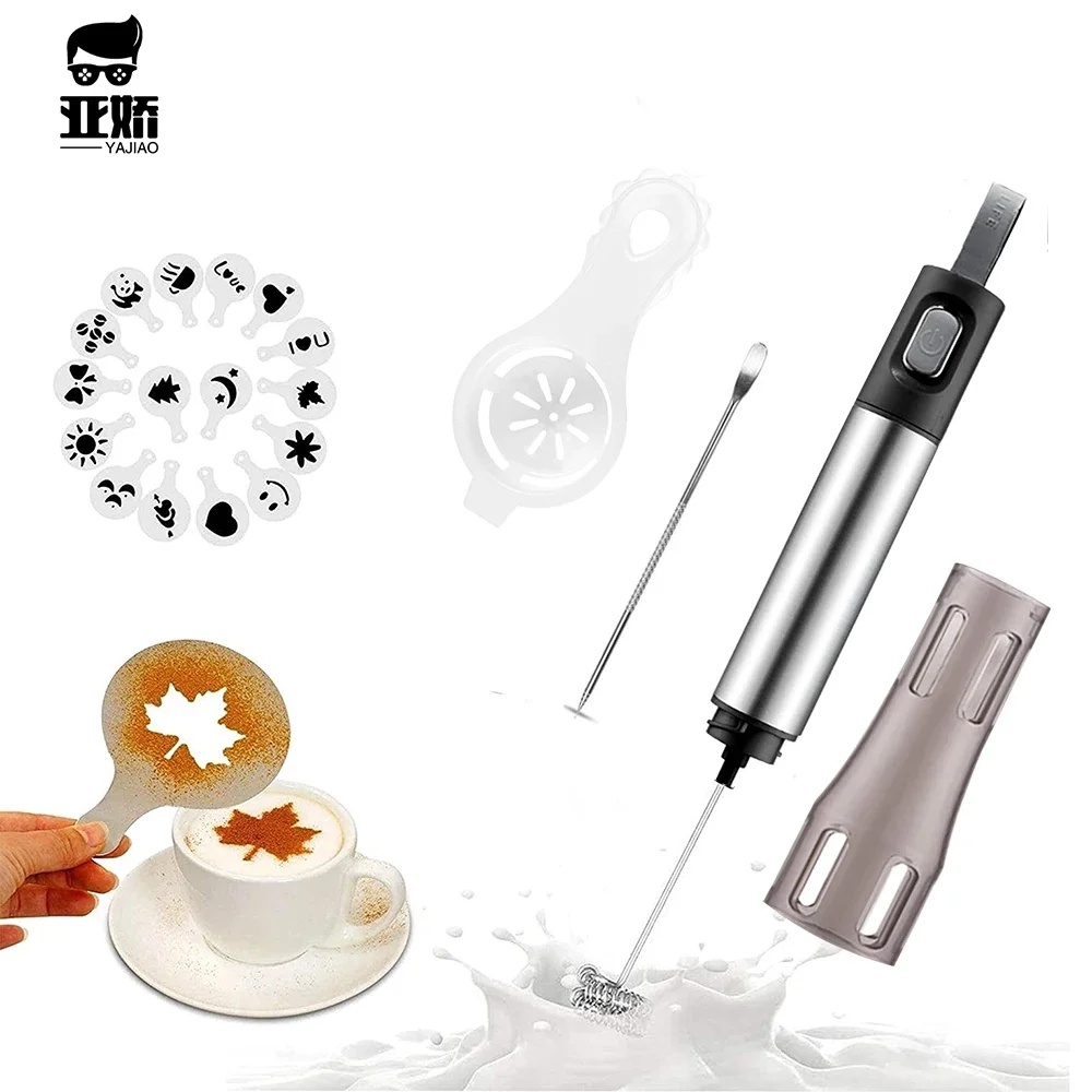 Электрический миксер YAJIAO портативный вспениватель молока ручной венчик из