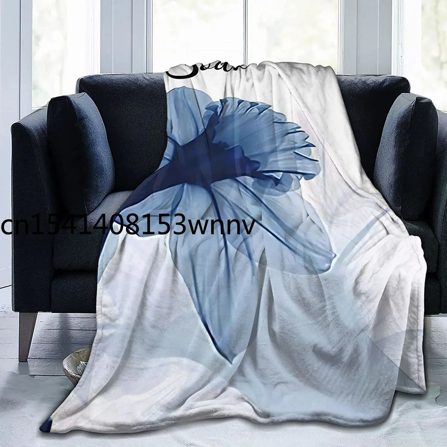 

Soak Tulip Throw Blanket Flannel Soft Warm Blankets Lightweight Fuzzy Plush for Kids Women Couch Bed Living Room Home