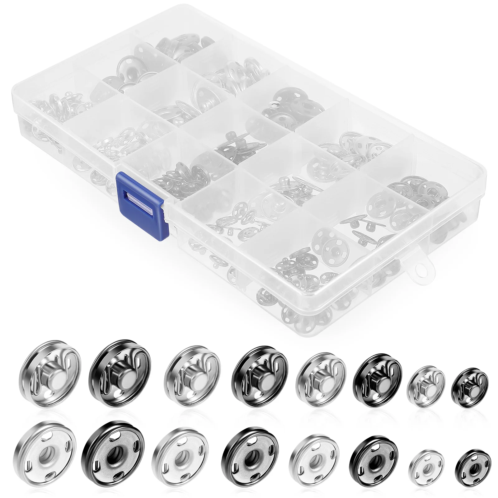 

Buttons Snap Sewing Metal Snaps Press Buttonfasteners Studs Kit Clothesjeans Sew Tool Craft Fabricstud Fastener Diy Clothing