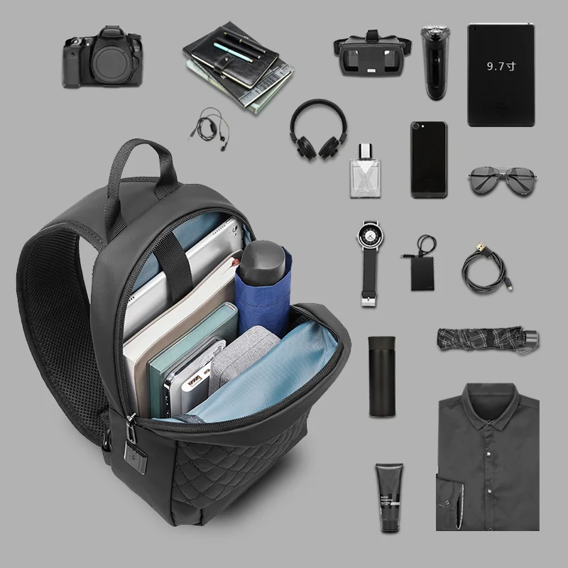 eurcool mens bag shoulder bag multifunction anti theft waterproof male crossbody bag casual sling chest bag with usb port bolsa free global shipping