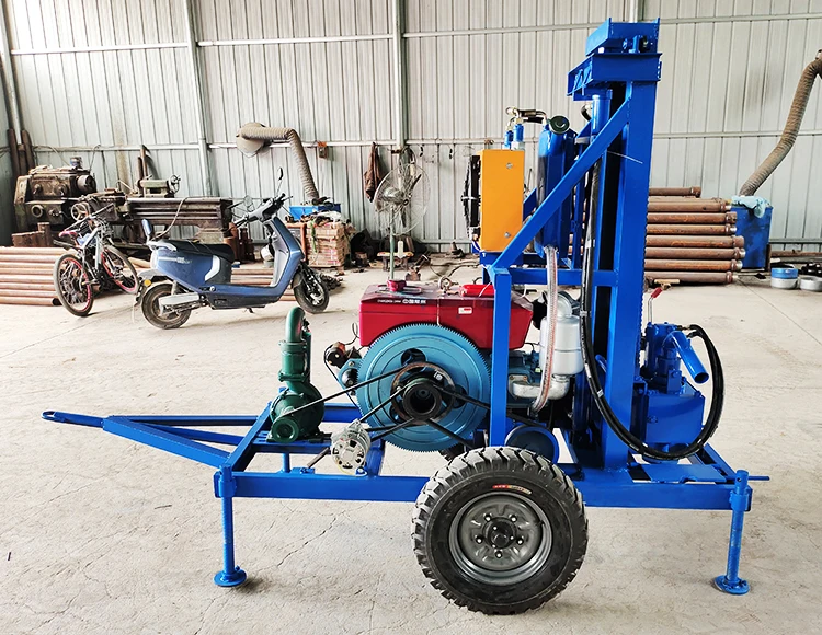 

Оптовая продажа с фабрики электрическая гидравлическая маленькая портативная буровая установка для бурения скважин на воду 100 м