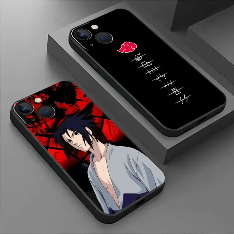 

Naruto Anime Cute Case For Apple iPhone 14 13 11 12 Pro XR X XS 13Pro 12Mini 13Mini 7 8 Plus SE 2022 Black Soft Phone Funda