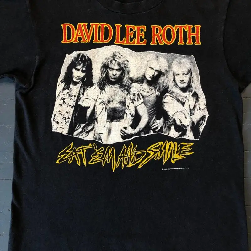 Фото Винтажная футболка David Lee Roth из хлопка для мужчин и женщин S 4Xl №1