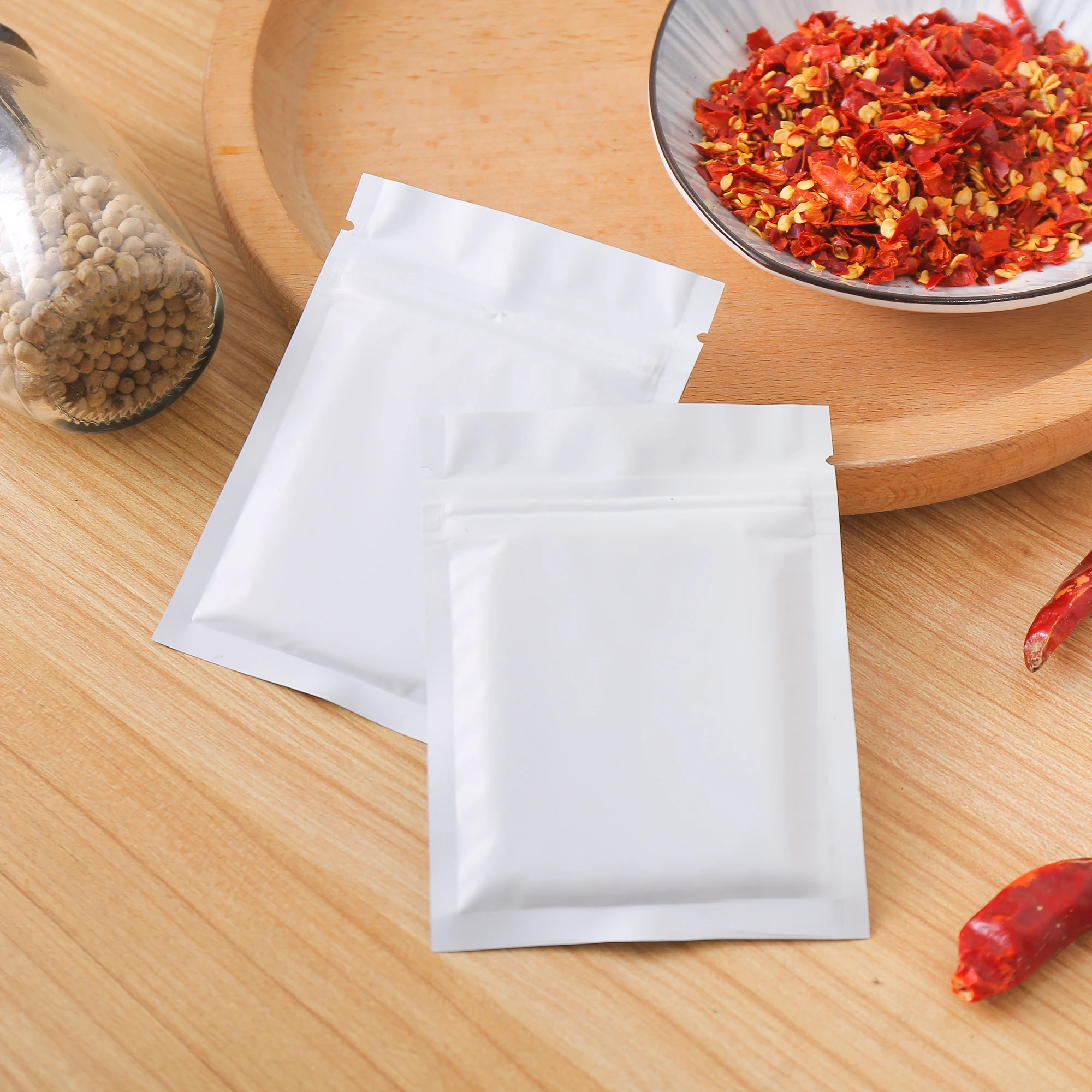 100 шт. различные цвета майларовые пакеты с застежкой-молнией кофе чай хранение