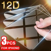 3pcs full protective glass for iphone 13 12 11 pro xs max x xr tempered screen protector on for iphone 13 7 8 plus se mini glass