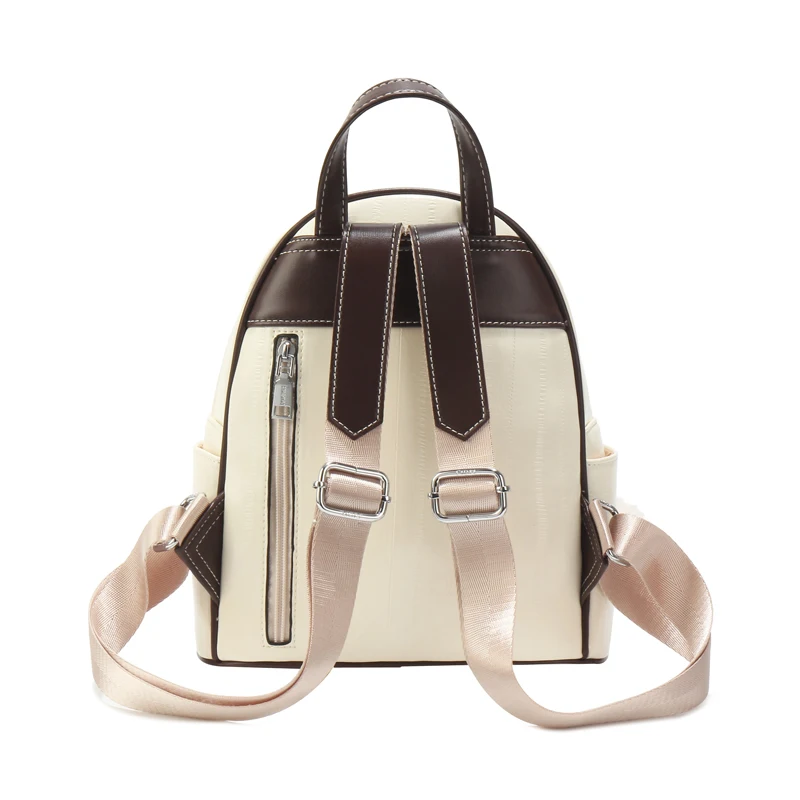 Современный однотонный рюкзак с простой текстурой изысканный дорожный для